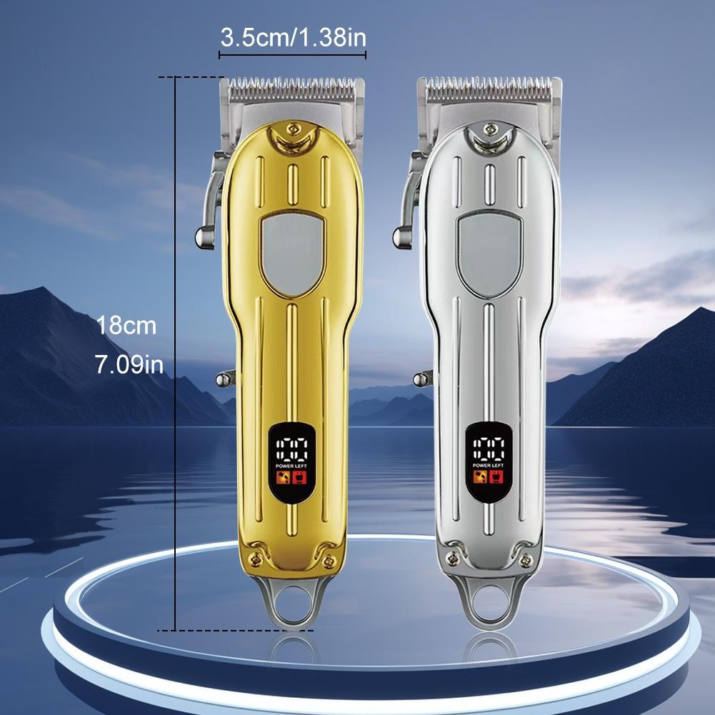 Professional Men’s Hair Clipper & Trimmer Kit - USB Rechargeable Grooming Set