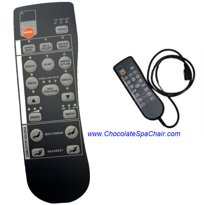 Massage Chair Remote Control Sticker Decal - Face Mark Replacement Part