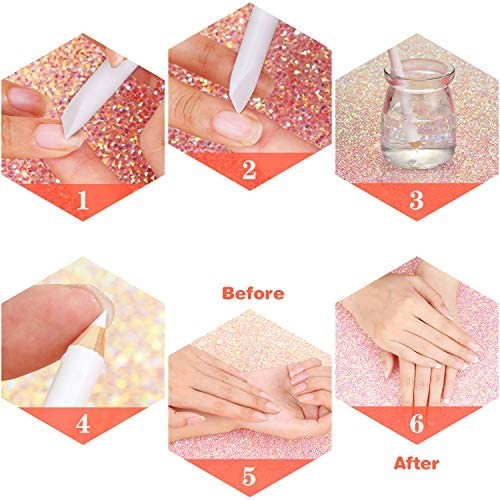 White Nail Pencil 2-in-1 French Nail Whitening & Cuticle Pusher Manicure Tool