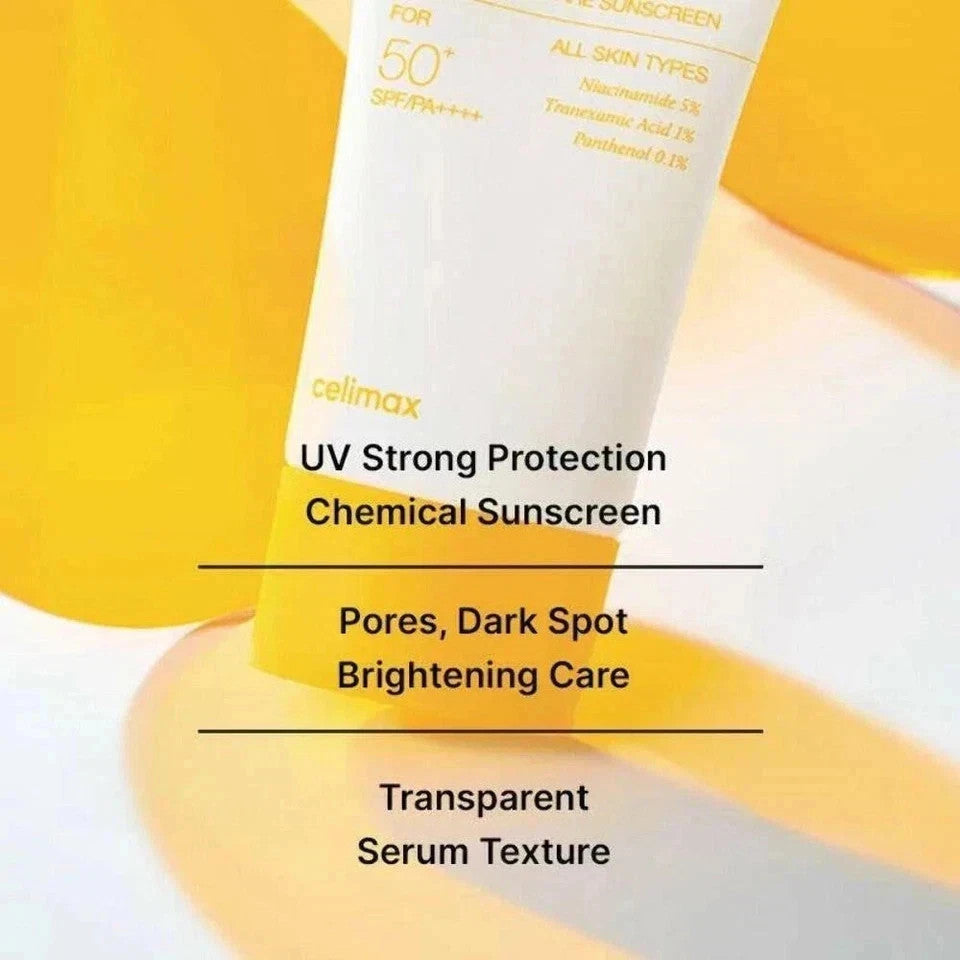 SPF50+ Brightening Pore Care Sunscreen 50ml - Lightweight UV Protection