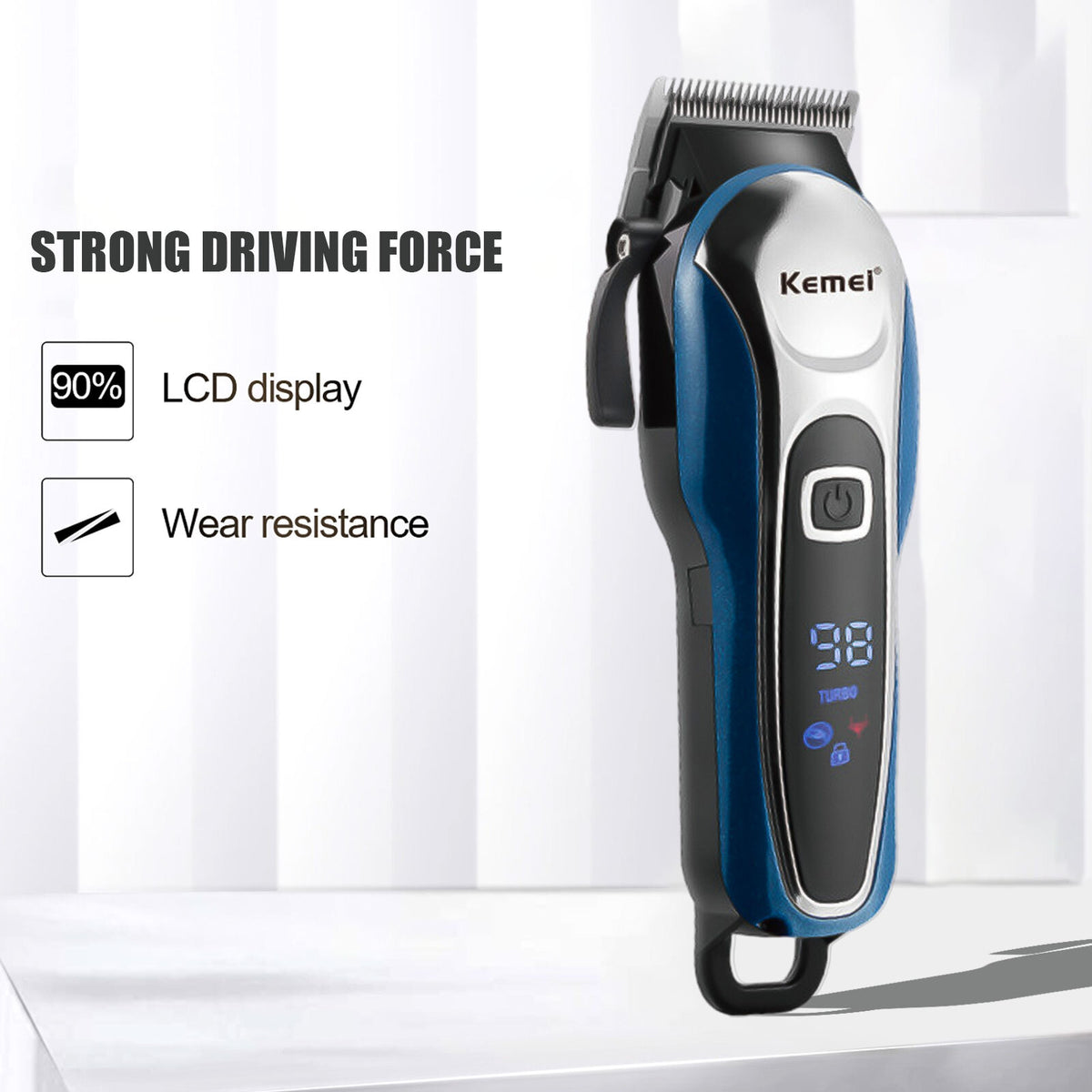 Cordless Men Hair Clippers Trimmer Kit with LED Display & Multiple Attachments