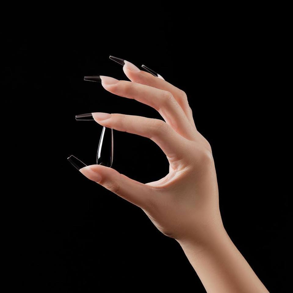 504 pcs Soft Gel Nail Tips Full Cover Square Coffin Almond Shapes - Easy DIY Extensions