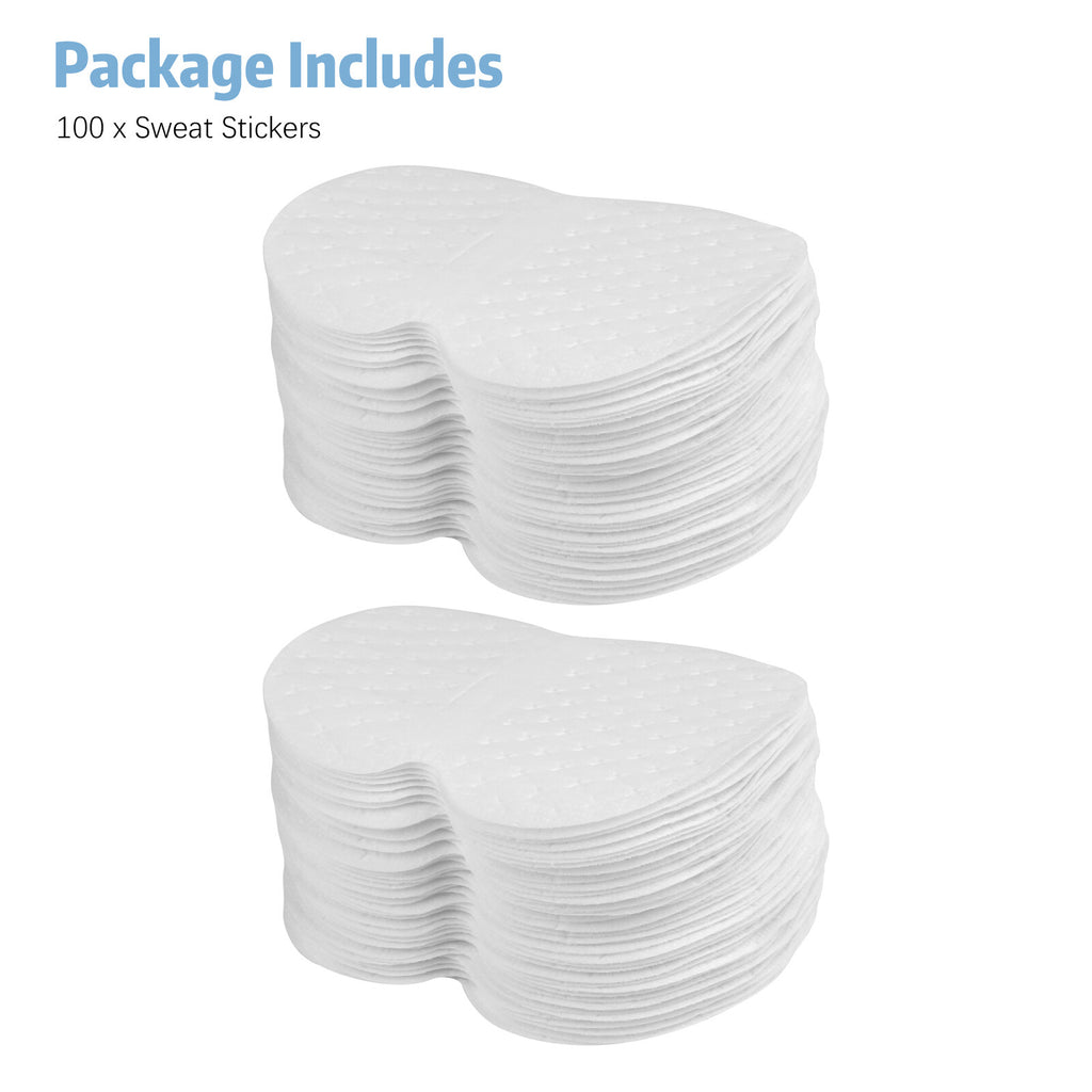 Disposable Underarm Sweat Pads - 100PCS Breathable Absorbent Shields