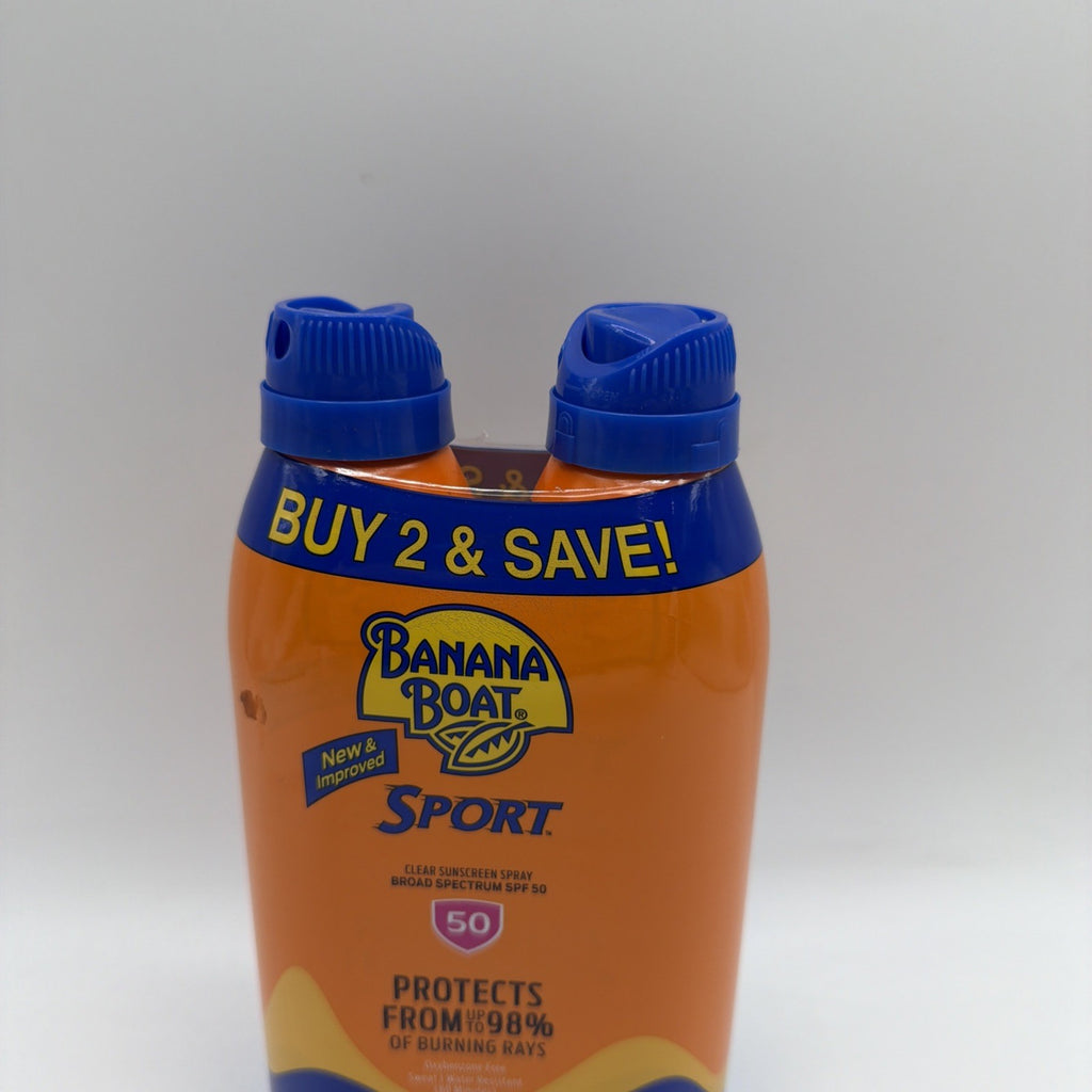 SPF 50 Sunscreen Spray Twin Pack Water Resistant & Oxybenzone Free