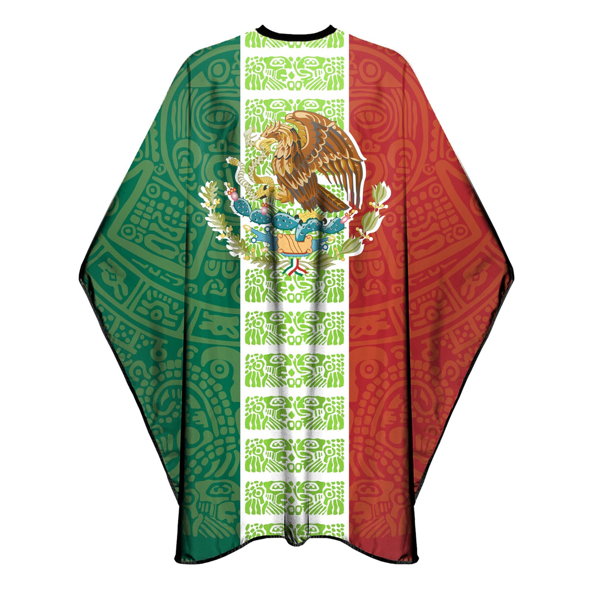 Large Waterproof Barber Cape for Men and Women Haircutting Salon 63x56 Inches - Mexico Flag