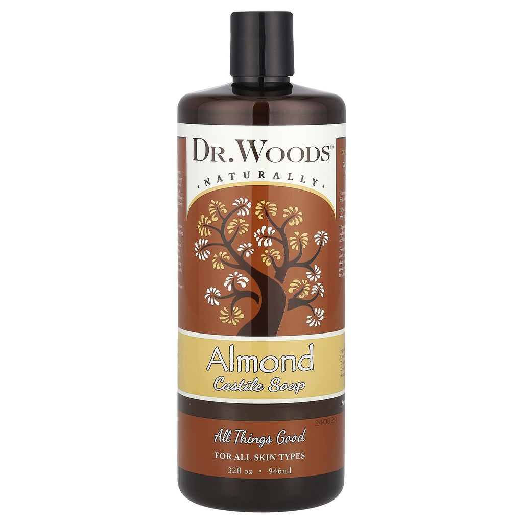 All-Natural Almond Castile Soap - Cruelty-Free, Vegan, 32 fl oz