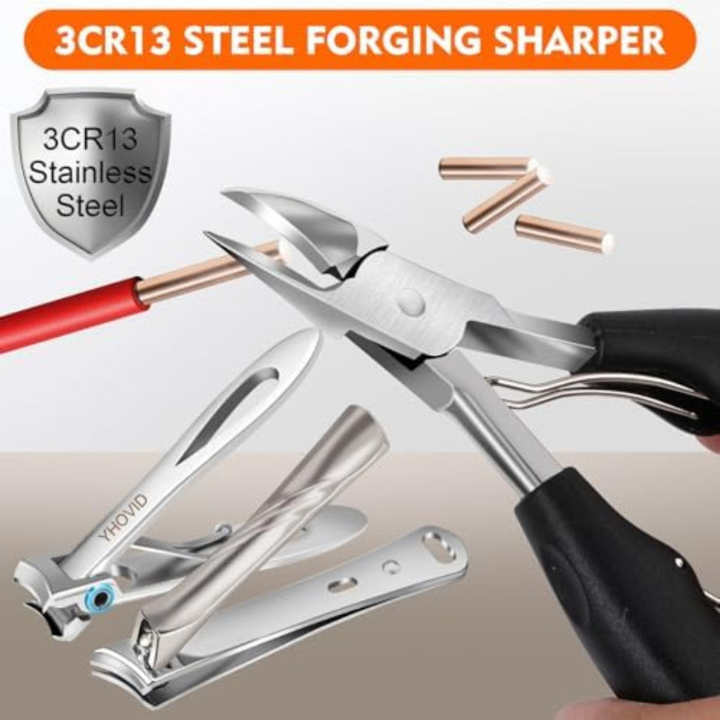 Heavy Duty Toenail Clippers for Seniors Thick Toenails Large Toe Nail Clippers Set