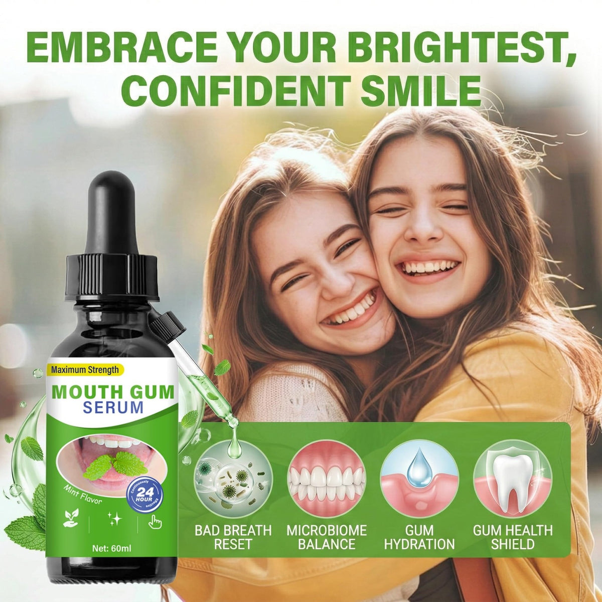 Gum Restore Drops for Receding Gums - Natural Oral Care, 1 Count