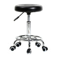 Salon Rolling Stool with Foot Rest, Swivel Height Adjustment Chair