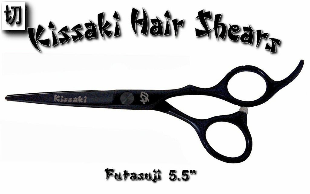 Professional 5.5-Inch Hair Cutting Scissors with Black Titanium Finish
