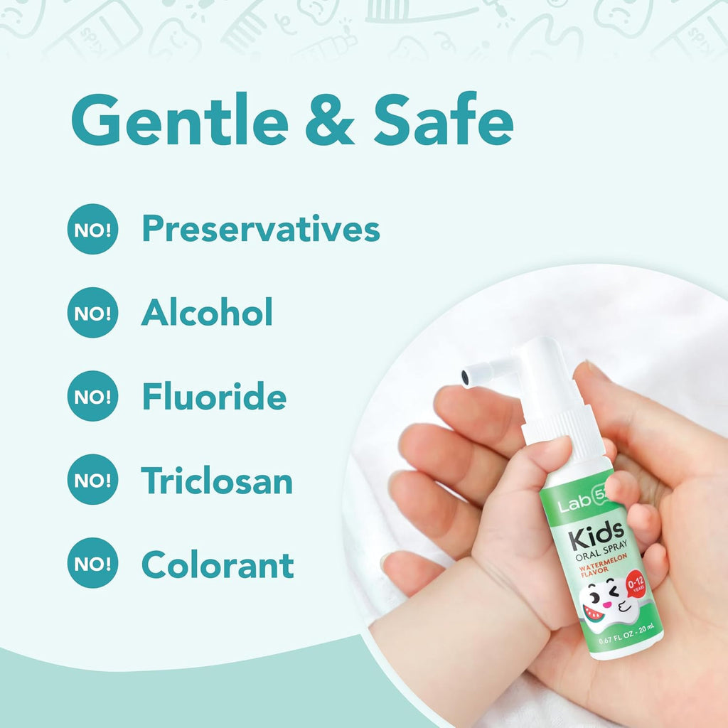 Kids Oral Spray Fluoride-Free Strawberry Xylitol Dental Helper, 150 Sprays