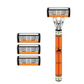 Men's Safety Razor Set with Replaceable Stainless Steel Blades - Multiple Variants
