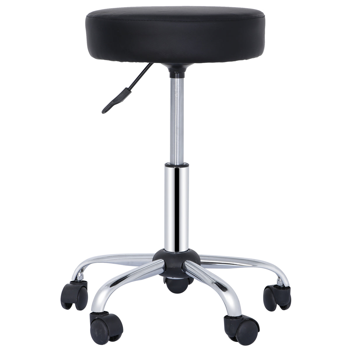 Adjustable Hydraulic Salon Rolling Stool with Swivel Wheels for Hair & Beauty