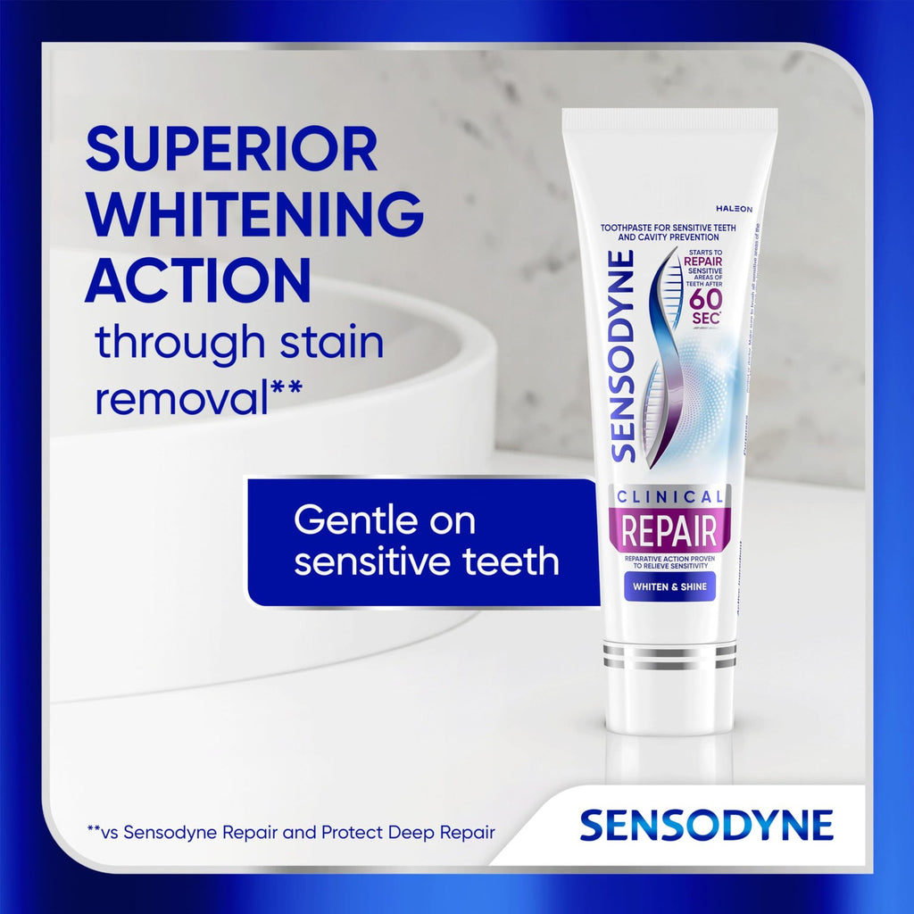Sensodyne Whitening & Repair Toothpaste for Sensitive Teeth 2.3 oz