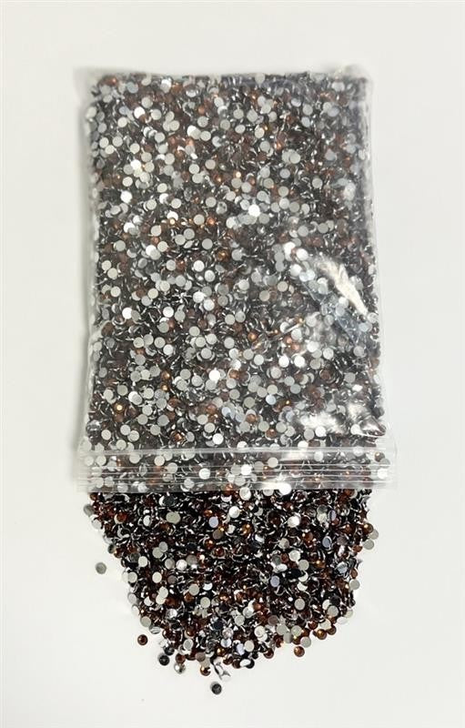 Multicolor 3mm Flat Back Crystal Rhinestones for Crafting & Nail Art - 5 Pack
