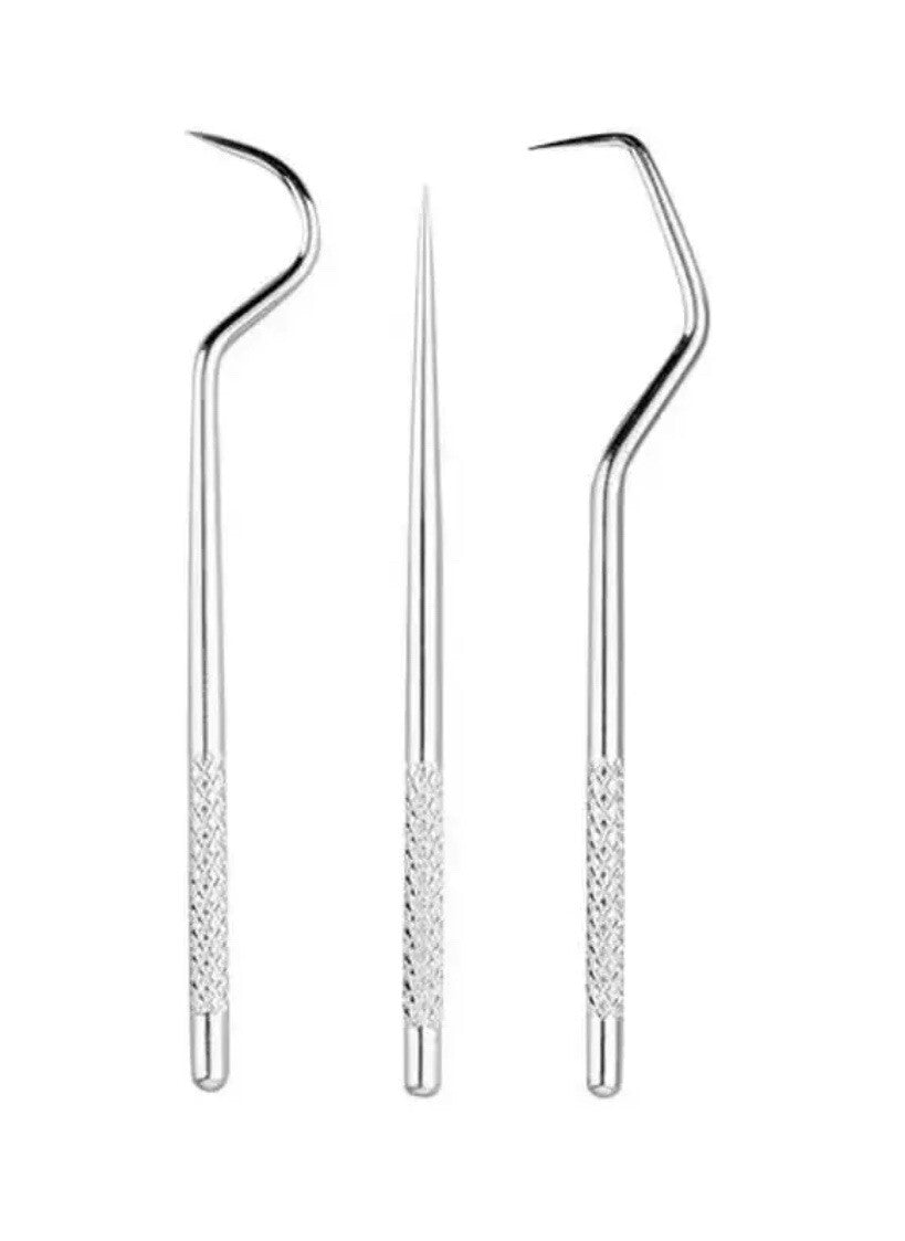 7PCS Reusable Metal Toothpick Set with Storage Tube - Stainless Steel Oral Care