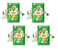Botanical Scent Bar Soap Pack of 4 with Natural Sandalwood Oil - Imported from Thailand