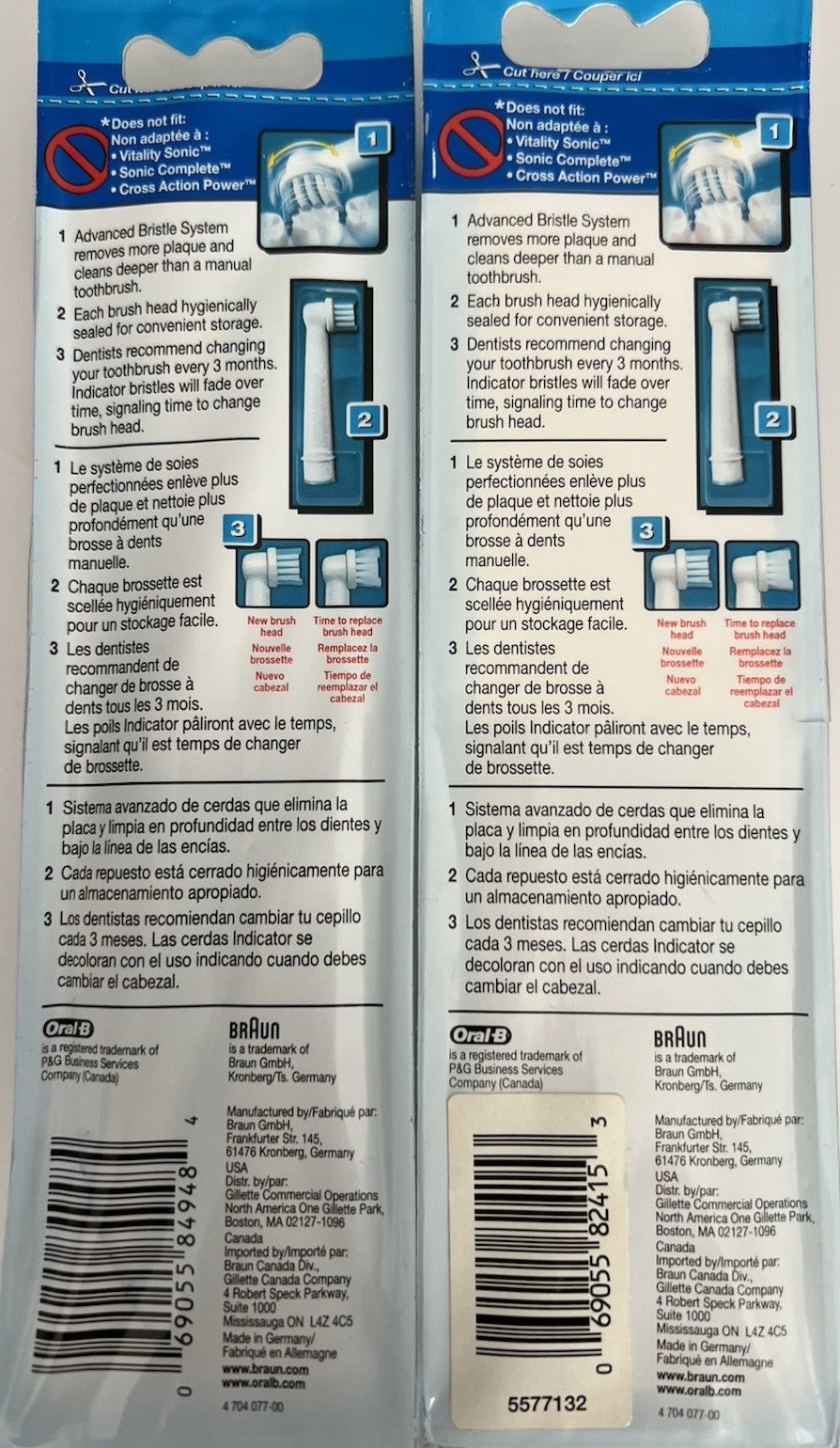 Genuine Oral-B Precision Clean Replacement Brush Heads 1 or 3 Pack