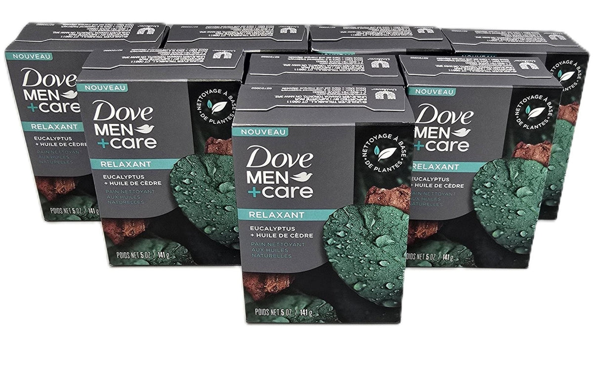Men's 8.5oz 4-in-1 Eucalyptus Cedar Oil Cleansing Soap Bar - Hydrating & Versatile