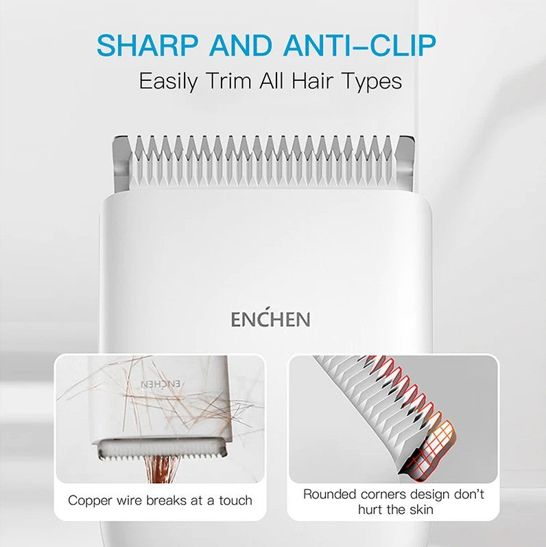 Cordless Hair Clipper with Ceramic Blade, Adjustable 0.7-21mm, Rechargeable Trimmer