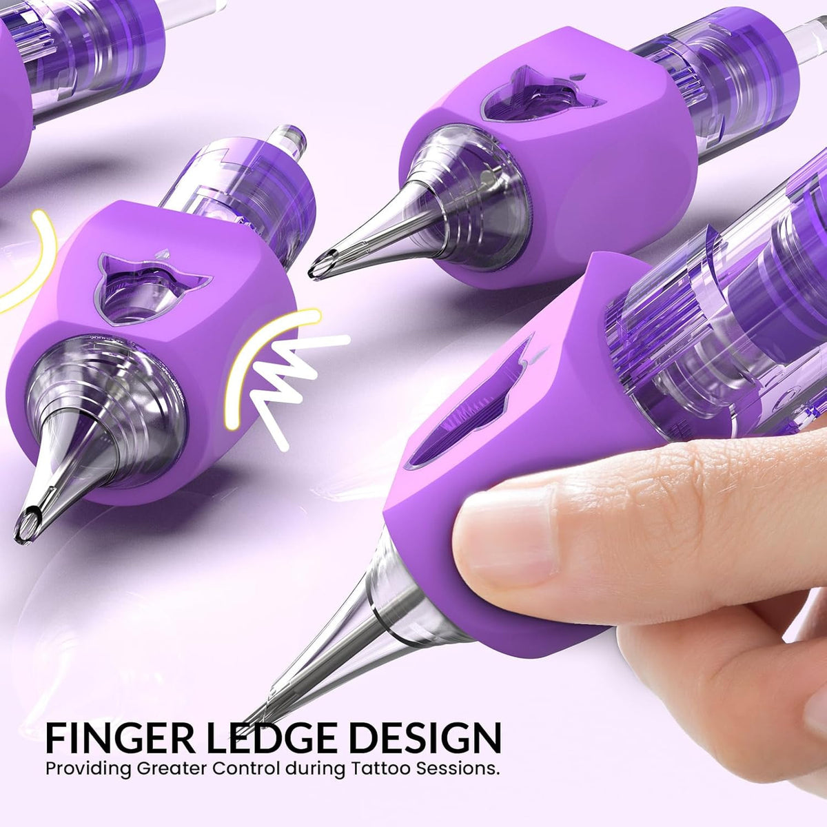 Tattoo Cartridge Needles 50Pcs Mixed Size Round Liner Disposable for Tattoo Gun