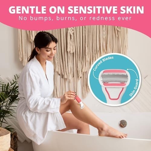 Women’s Rechargeable Electric Bikini Trimmer for Sensitive Areas