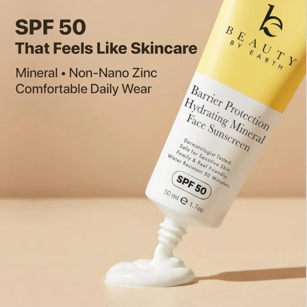 Mineral Sunscreen SPF 50 for Face, Reef Safe, Non-Greasy, Hydrating Protection