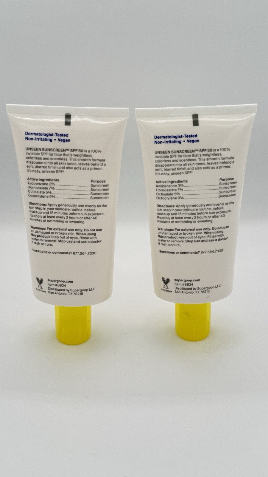 Unseen Sunscreen SPF 50 2.5 oz Pack Sunscreen for Face & Skin Care