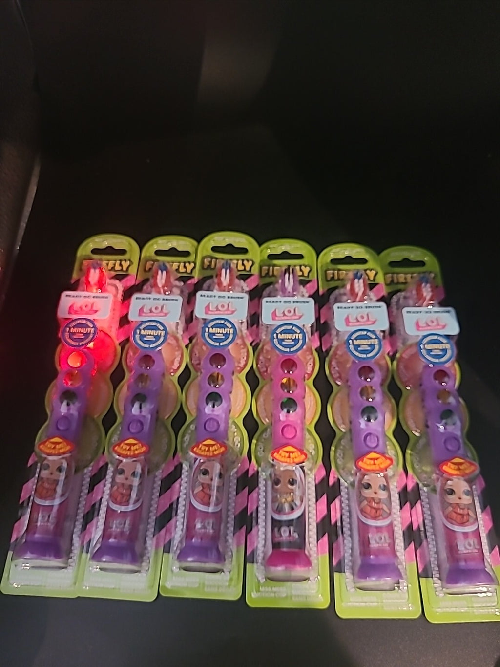 6 Pack Light Up Toothbrushes for Kids - Flashing 1-Minute Timer