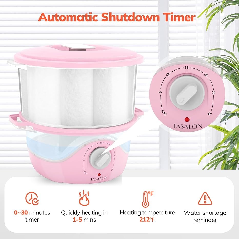 Pink Mini Towel Warmer for Spa & Esthetician Use - 5-Minute Heating
