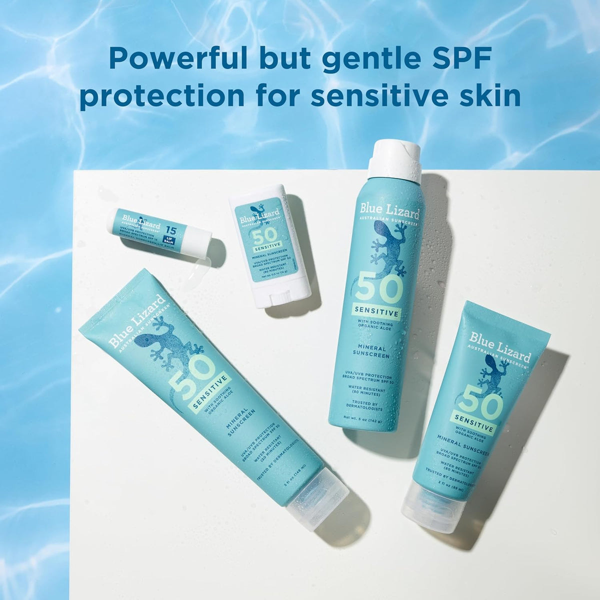 Mineral Sunscreen Lotion SPF 50 for Sensitive Skin - Broad Spectrum UVA UVB Protection 5 fl oz