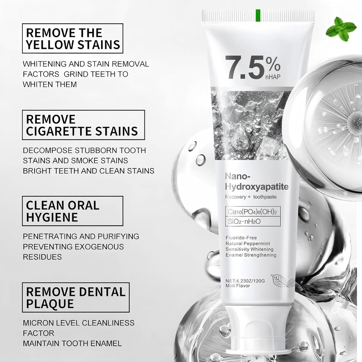 Nano Hydroxyapatite Toothpaste for Sensitivity Relief 4.23oz