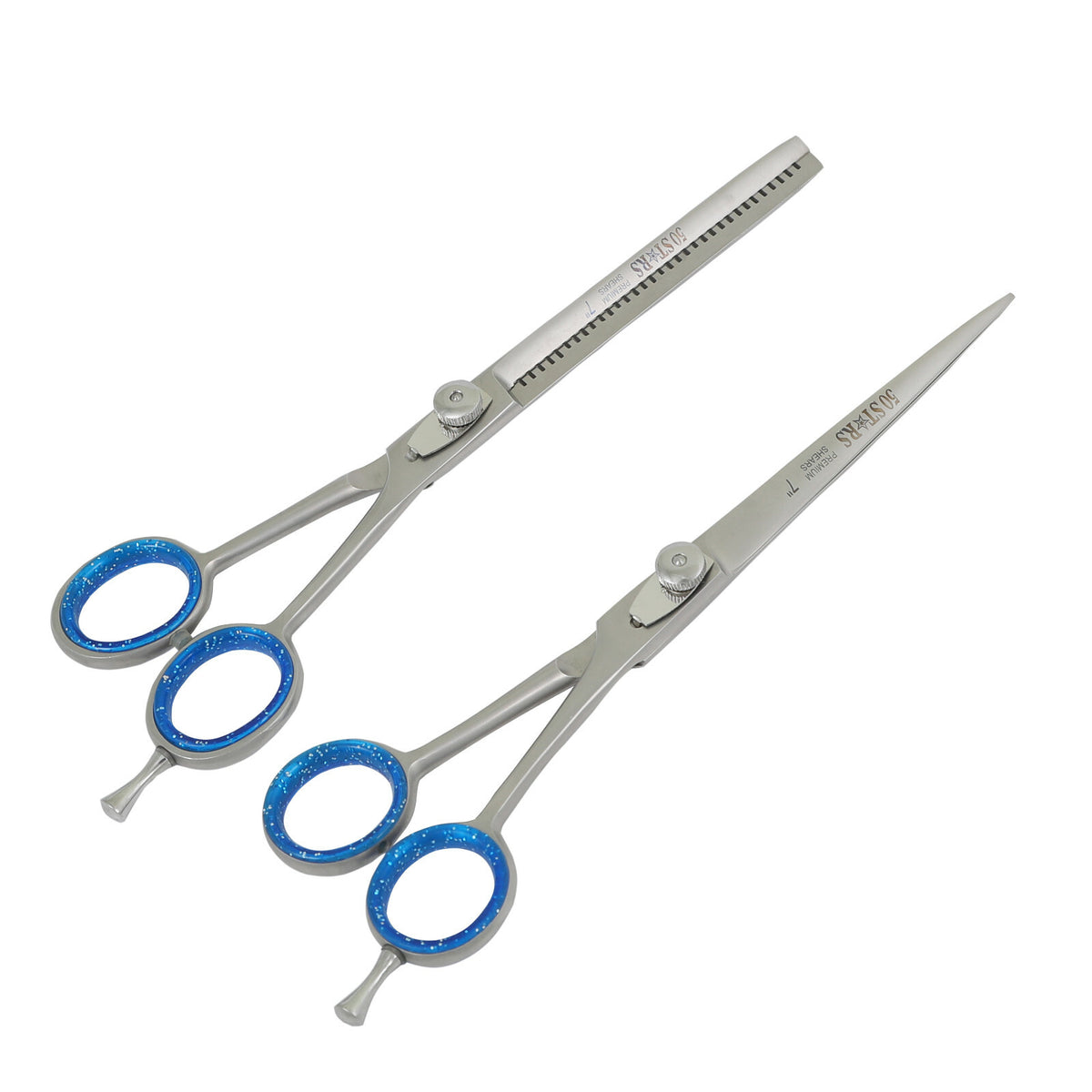 7-Inch Professional Hair Cutting Scissors & Thinning Shears Set for Barbers