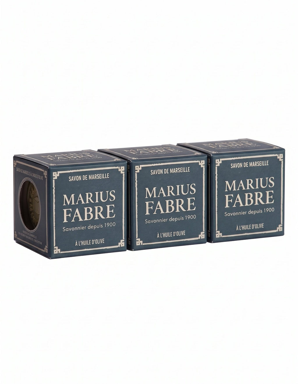 Marseille Olive Oil Soap Bars - 3-Pack Vegan Natural Fragrance-Free