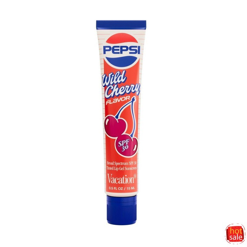 SPF 30 Tinted Lip Gel with Cherry Flavor and Hydrating Ingredients