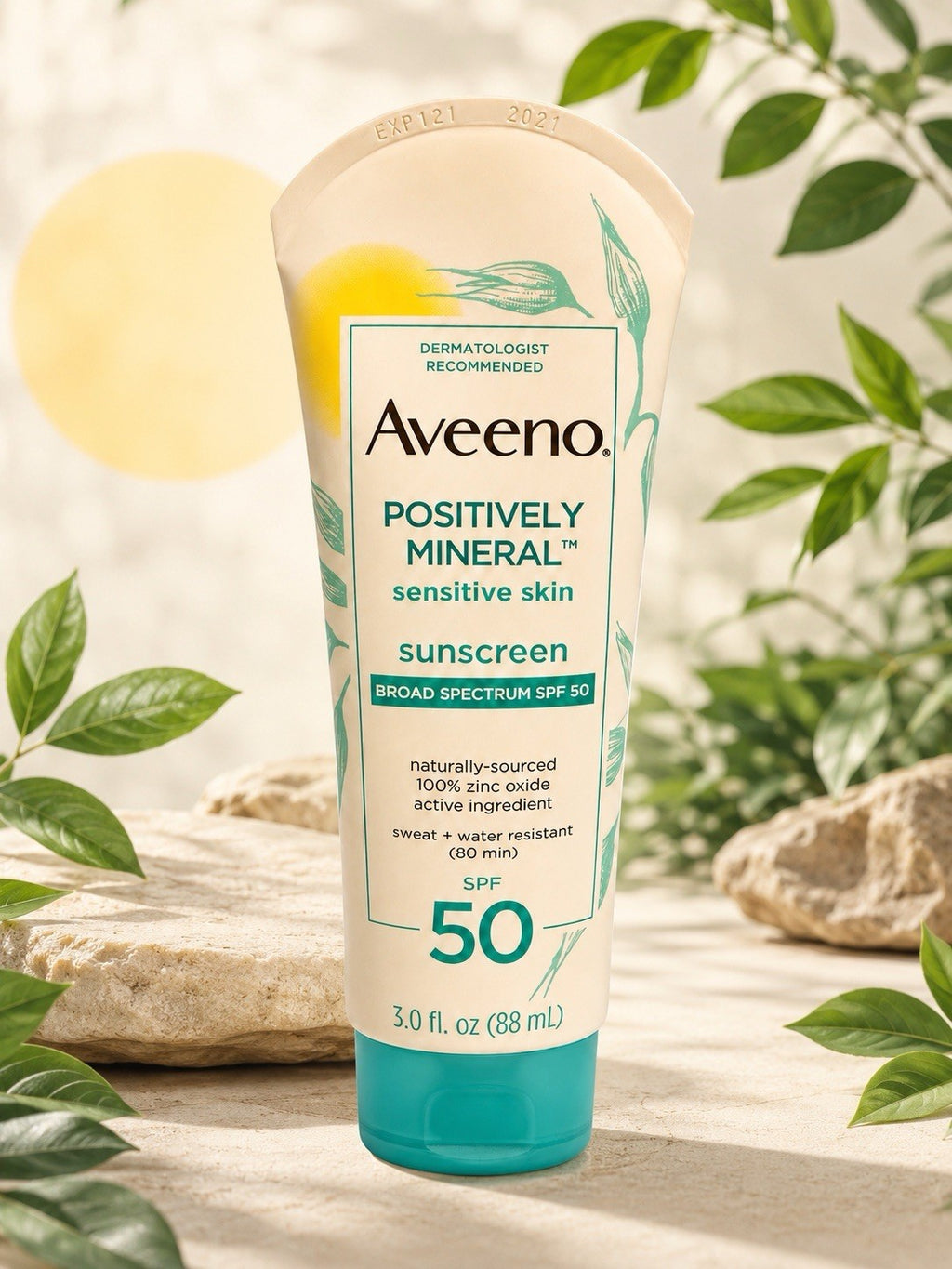 Mineral Sunscreen Lotion SPF 50 for Sensitive Skin - 3 oz, Discontinued