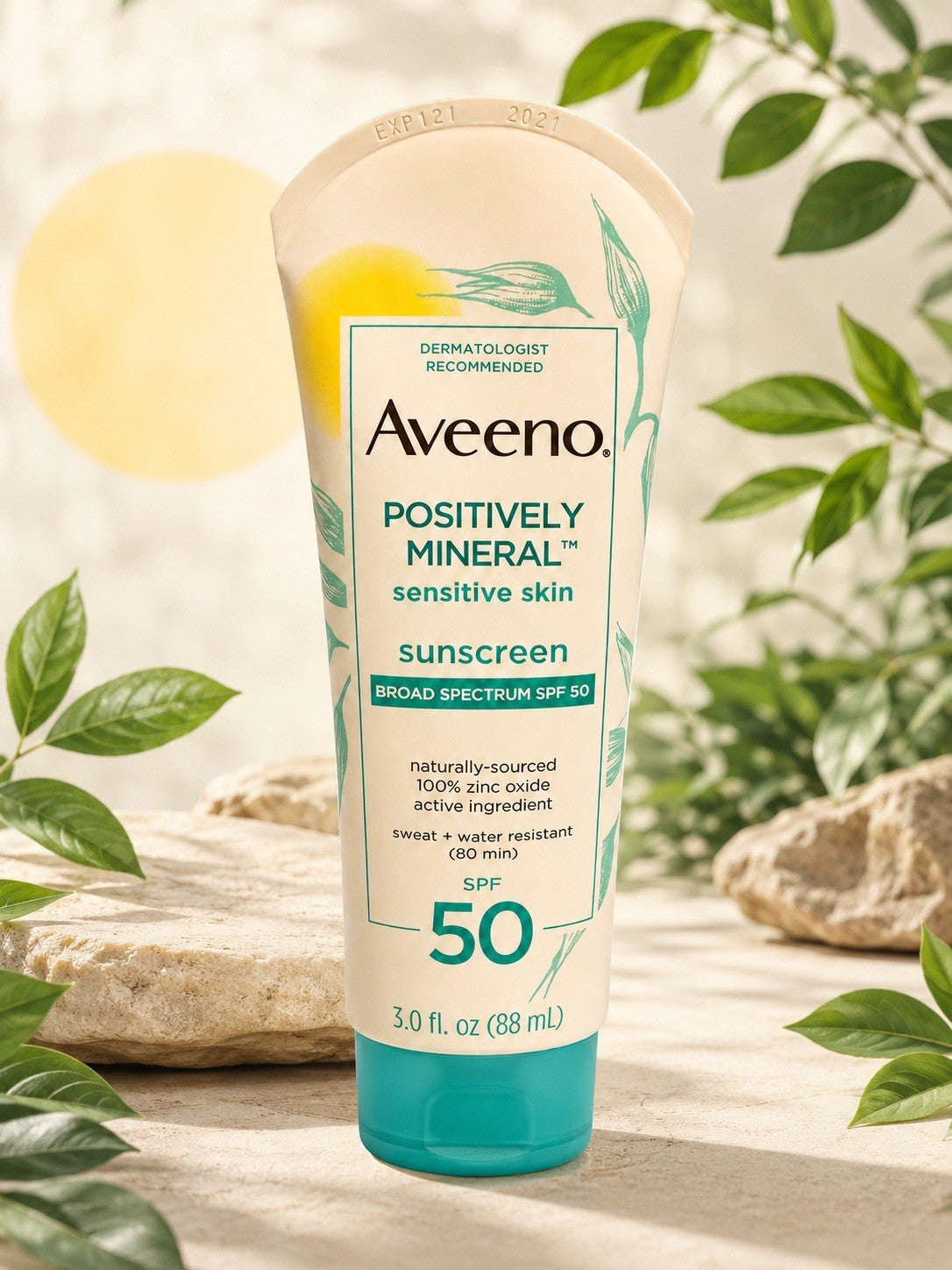 Mineral Sunscreen Lotion SPF 50 for Sensitive Skin - 3 oz, Discontinued