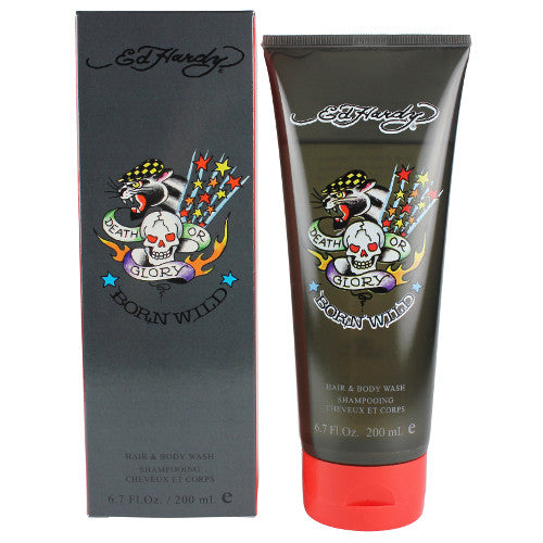 Men's Hair & Body Wash Shower Gel 6.7 oz - Ed Hardy Born Wild