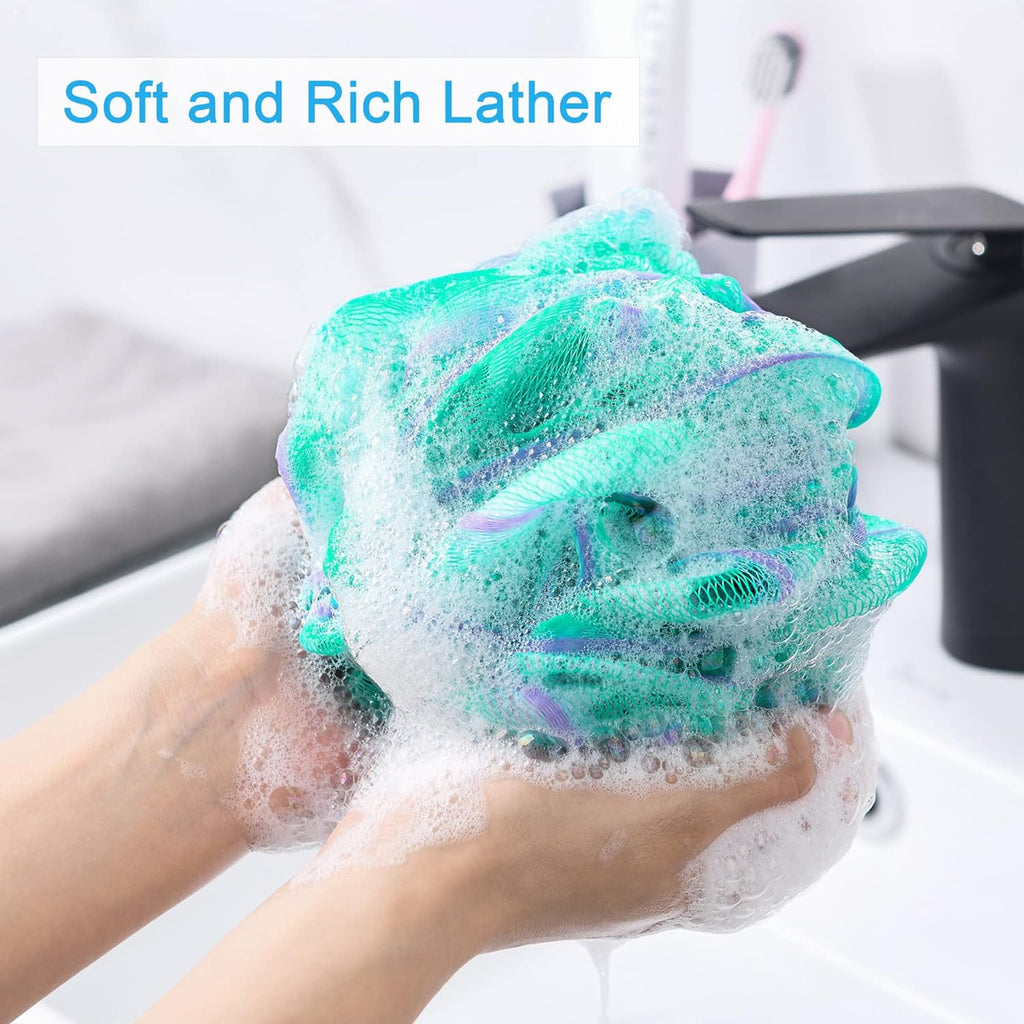 Exfoliating Bath Loofah Sponge - Large 75g Body Scrubber for Shower
