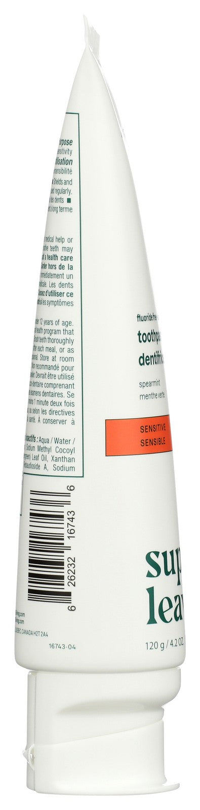 Sensitive Fluoride-Free Toothpaste 3 Pack - Natural Leaves Extracts