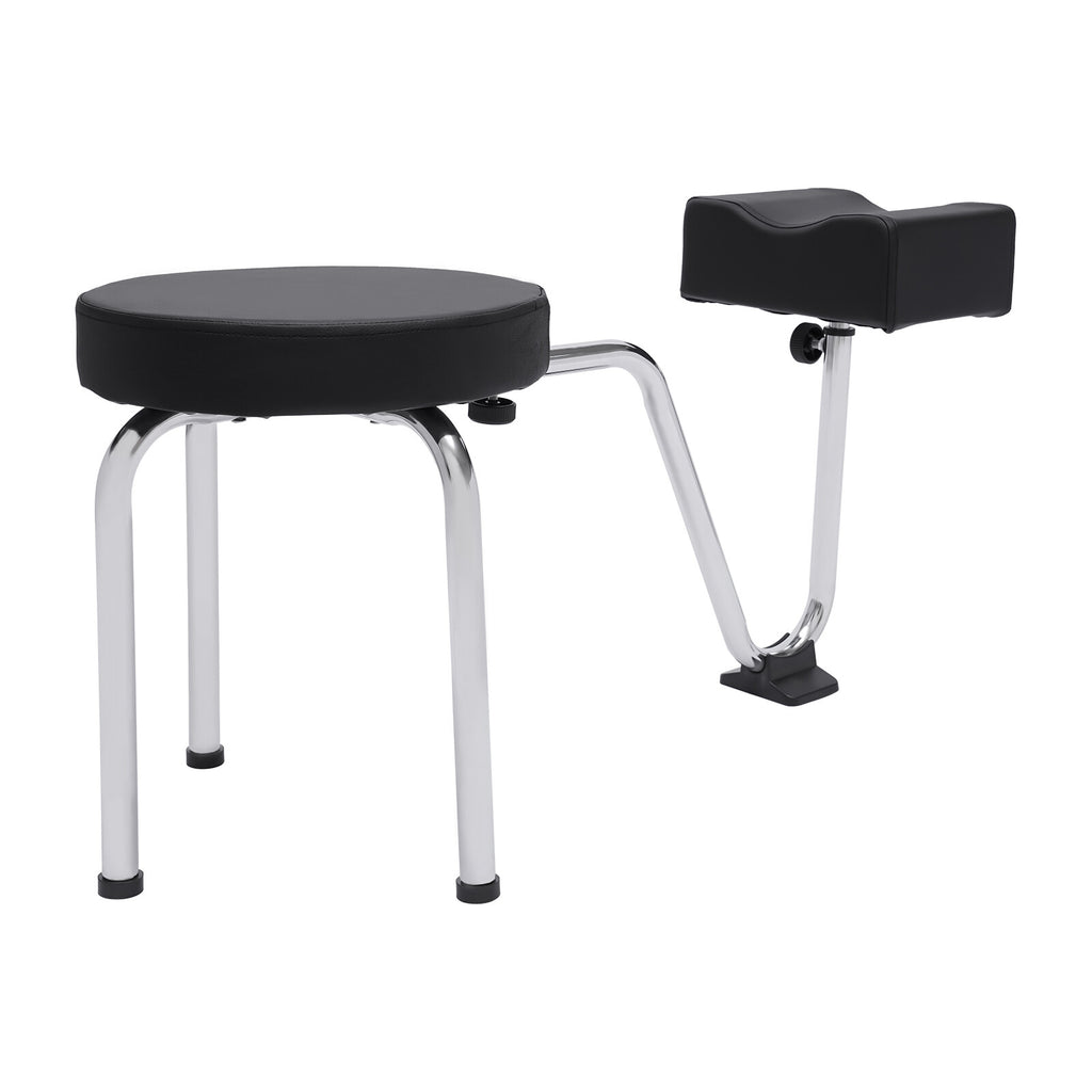 Adjustable Pedicure Stool with Leg Rest for Nail Salon & Tattoo Chair