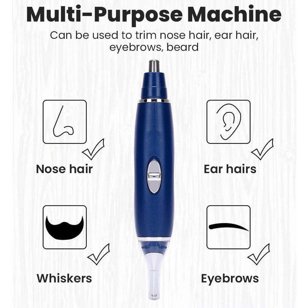 Cordless 3-in-1 Hair Removal & Trimmer Kit for Face Nose Body