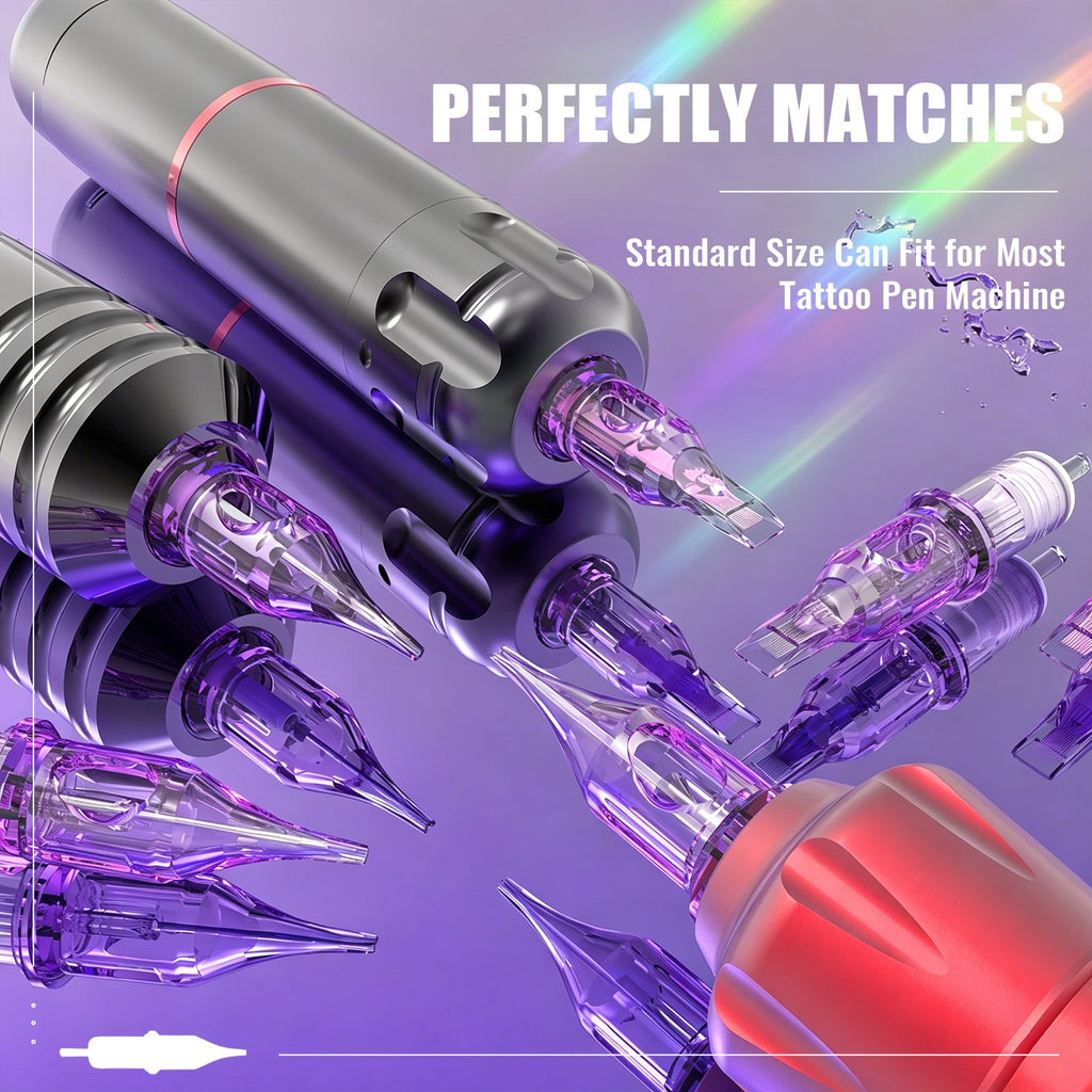 Tattoo Cartridge Needles Set for Pen Machine – Round Liner & Shader Tips