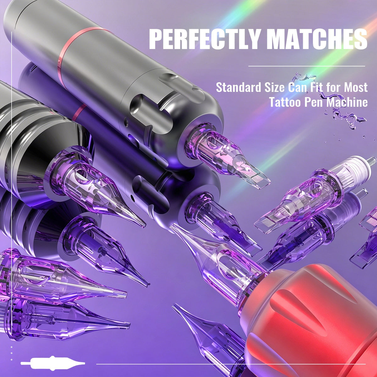 Tattoo Cartridge Needles Set for Pen Machine – Round Liner & Shader Tips