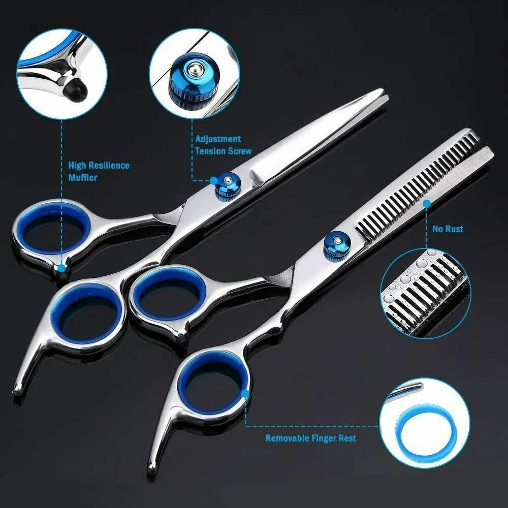 Professional Hair Thinning Scissors Barber Shears Hairdressing Set