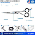 6-Inch Professional Barber Hair Cutting Scissors - German Steel