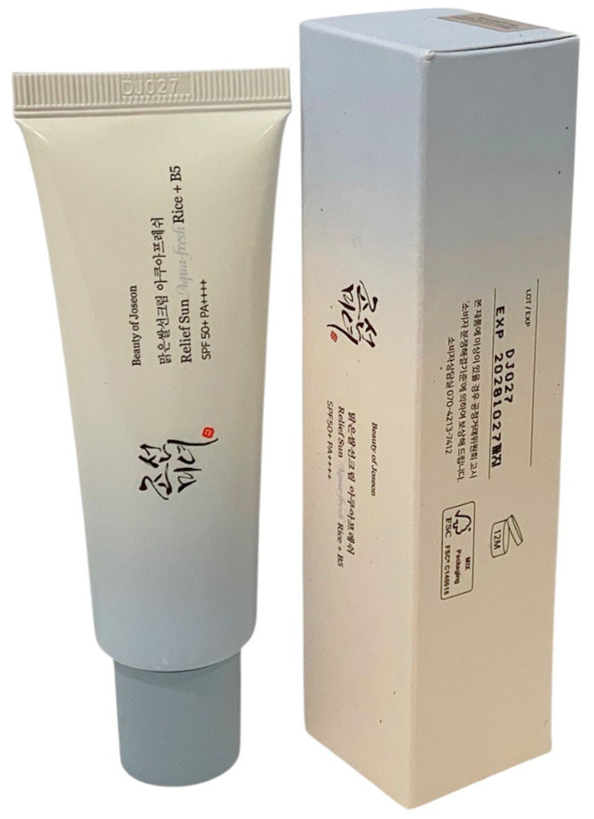 Korean SPF50+ PA++++ Sunscreen with Rice Extract & Vitamin B5 - Set of 2, Lightweight & Hydrating