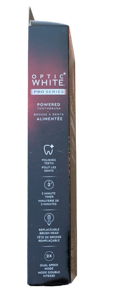 Colgate Optic White Pro Series Sonic Battery Powered Electric Toothbrush Black