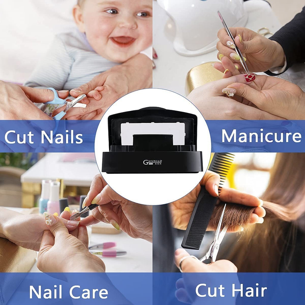 Black Nail Tool Sterilizer with Transparent Lid - Professional Salon Grade