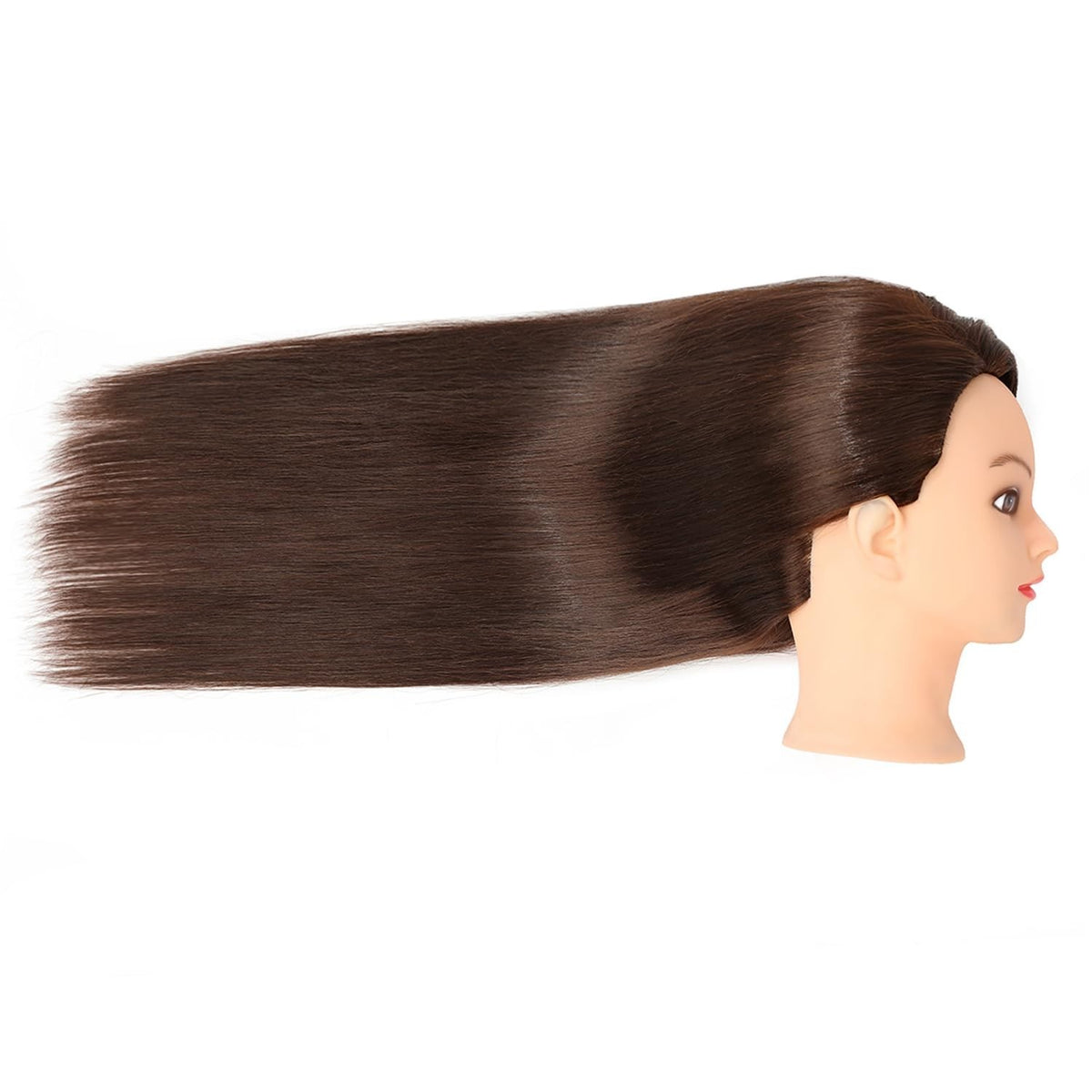 Realistic Mannequin Head with 80% Human Hair for Hair Styling Practice